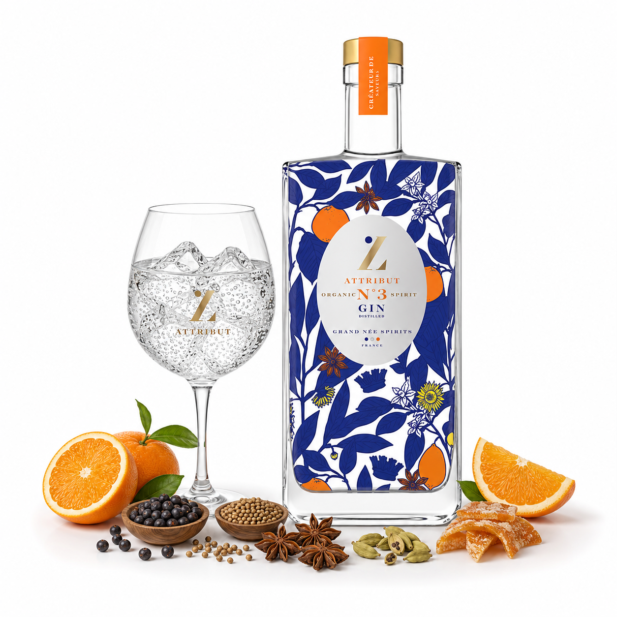GIN ATTRIBUT #3 BIO 43% 50CL